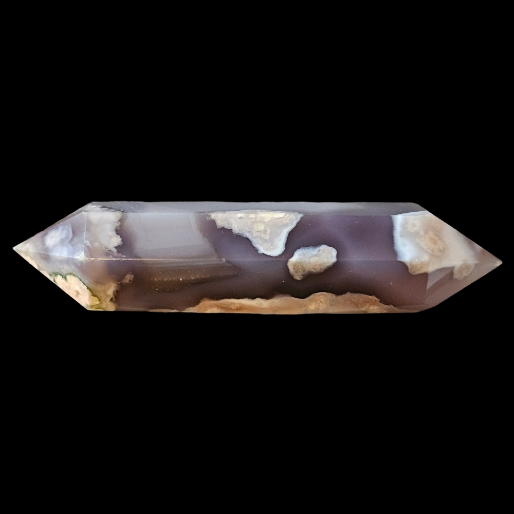 High Quality Black Flower Agate  DT